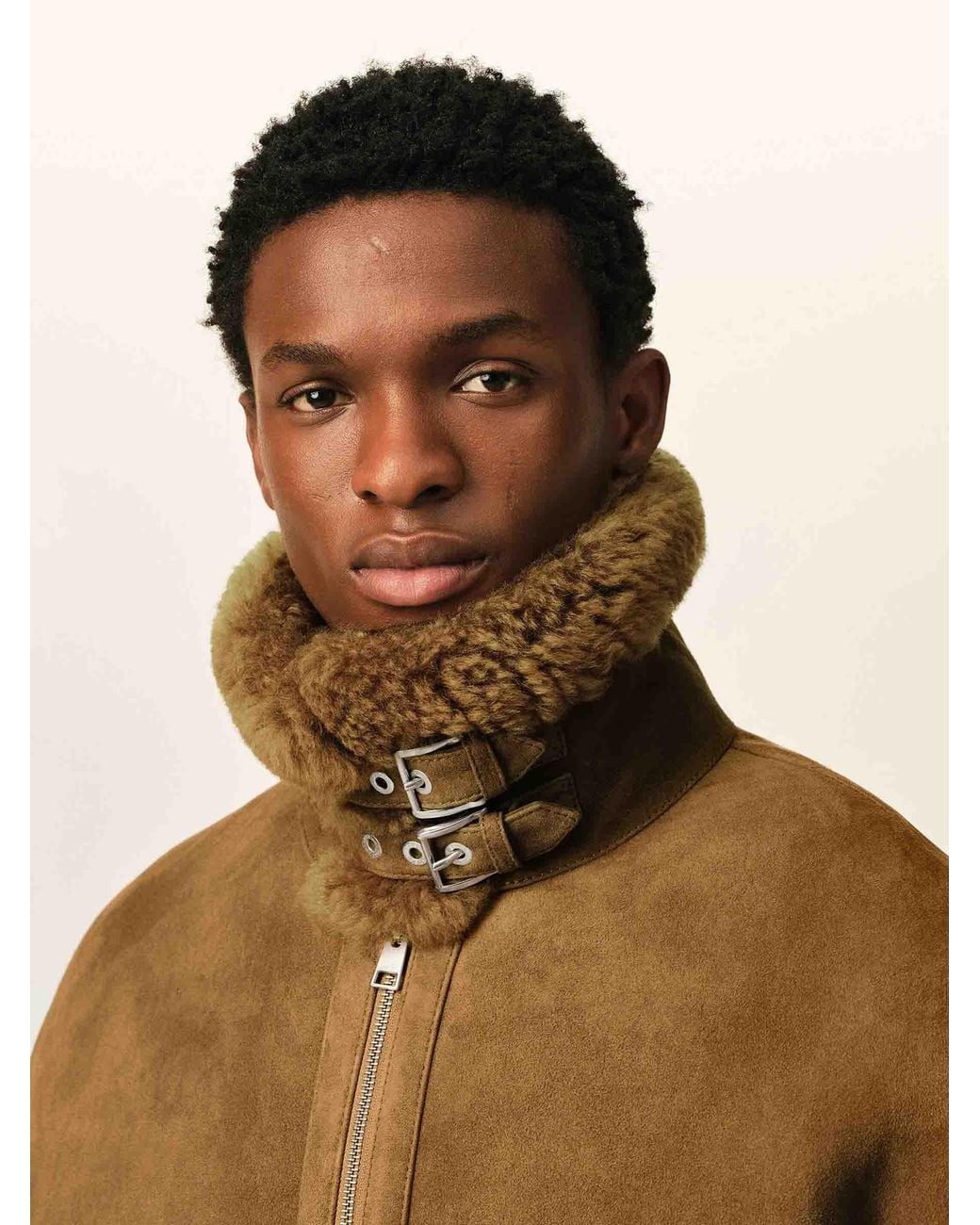 AMI Natural Sherarling Casual Jacket for men