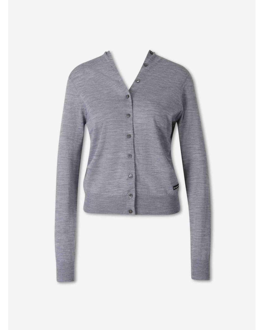 Alexander Wang Blue Fine Wool Cardigan