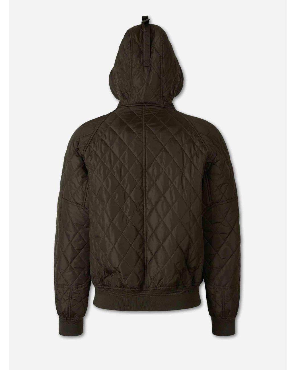 Burberry Black Short Down Jacket With Hood for men