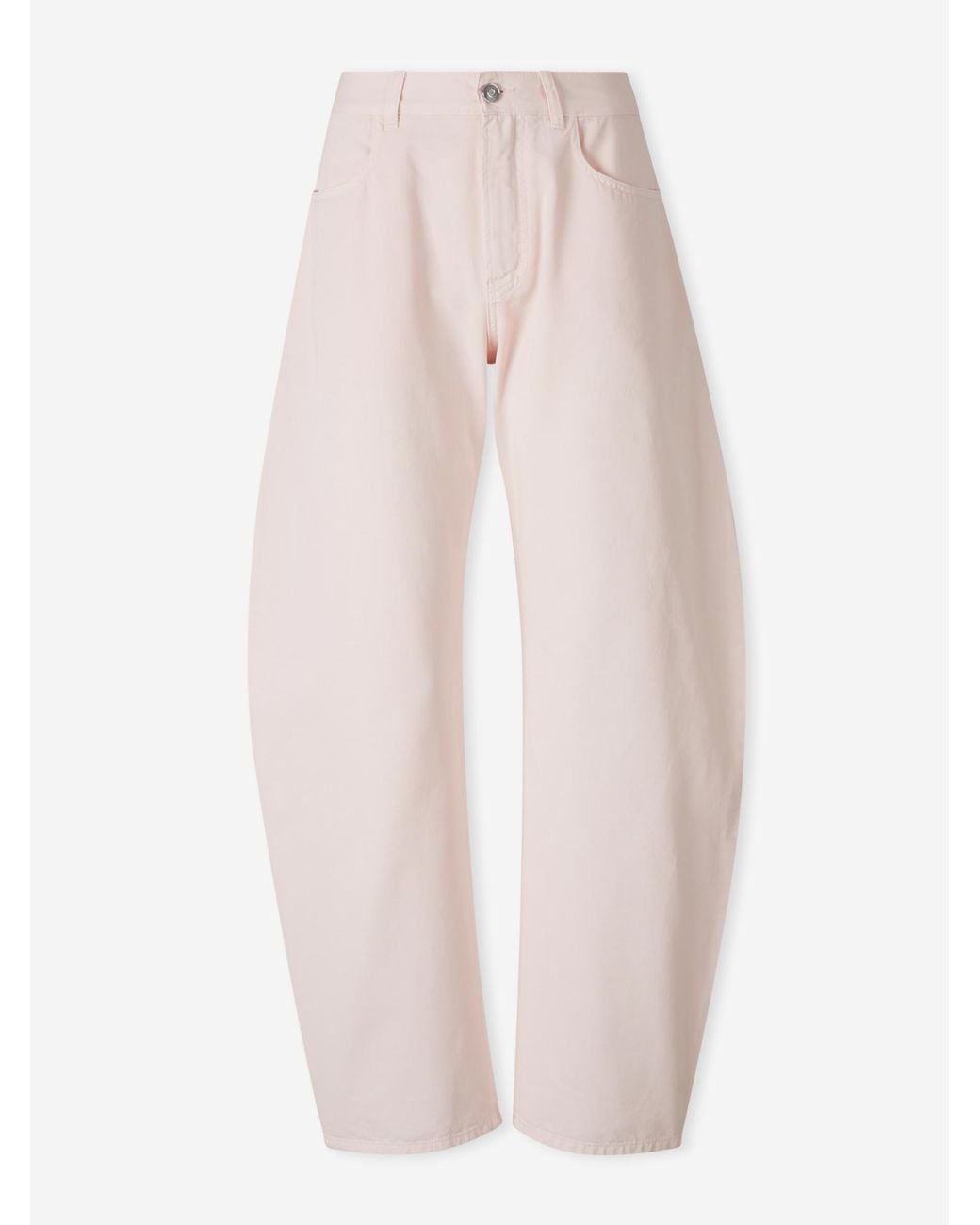 Alaïa Pink Balloon Wide Leg Jeans