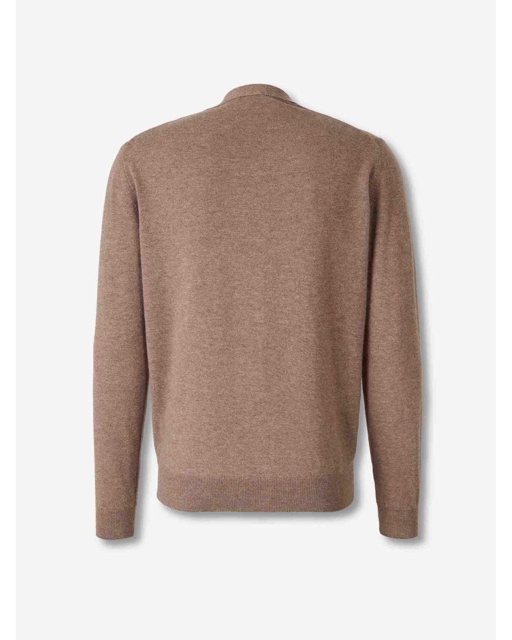 Santa Eulalia Brown Wool Knit Cardigan for men