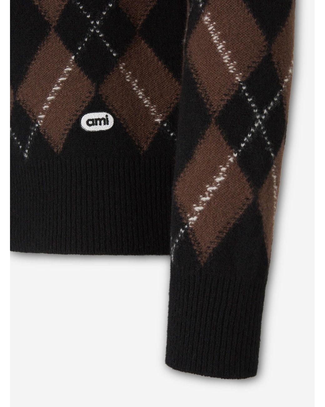 AMI Black Turtleneck Sweater for men