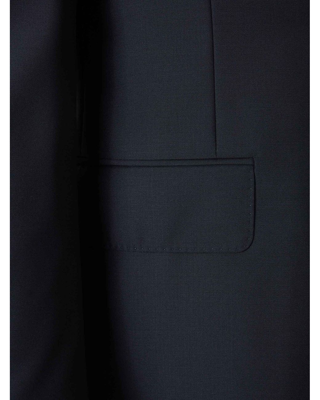 Canali Blue Plain Wool Suit for men