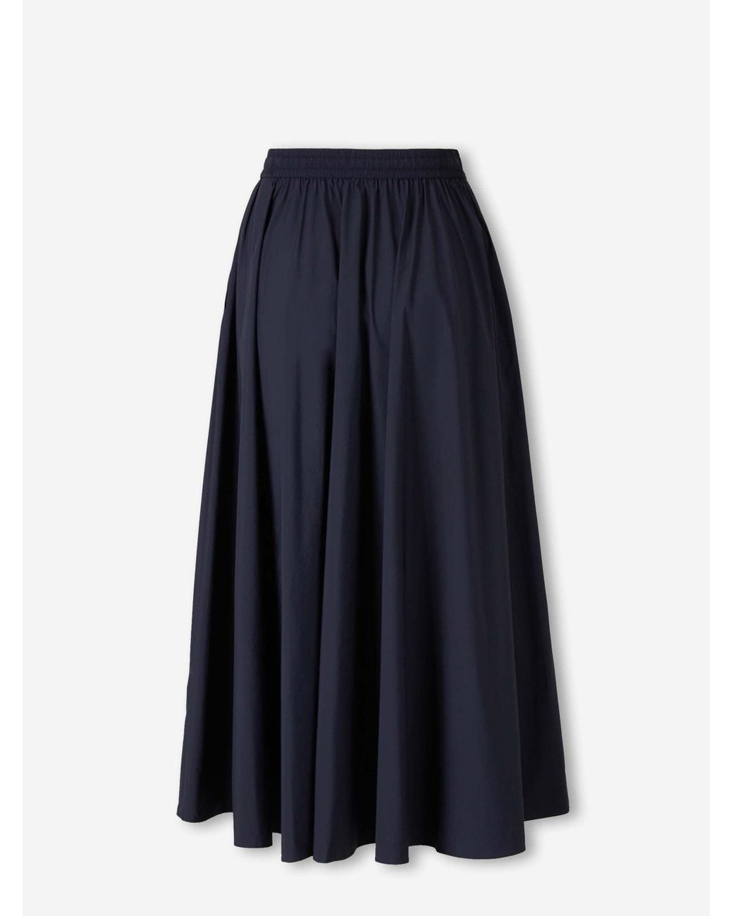 Herno Blue Stretch Midi Skirt