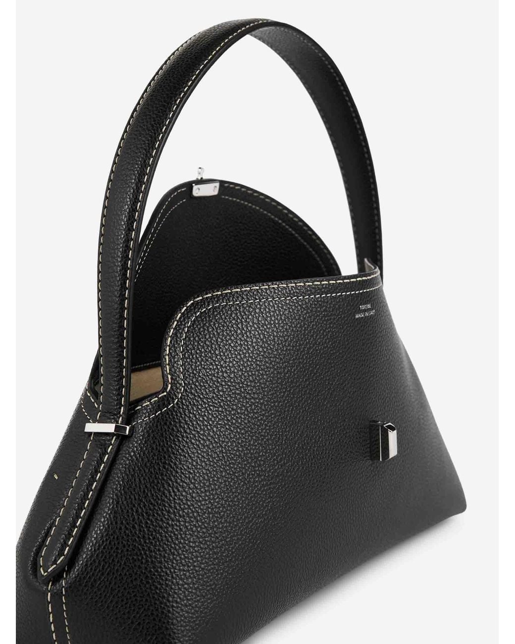 Totême Black T-Lock Bag