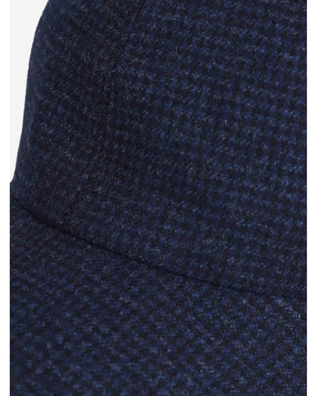 Borsalino Blue Wool Cap for men
