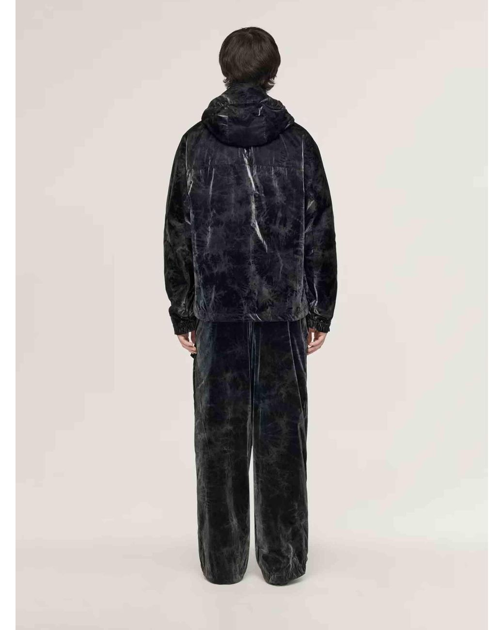 Y-3 Black Y-3 Marble Nylon Windbreaker for men