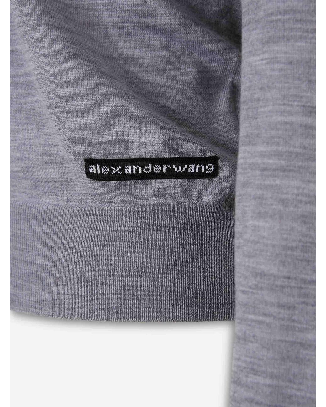 Alexander Wang Blue Fine Wool Cardigan