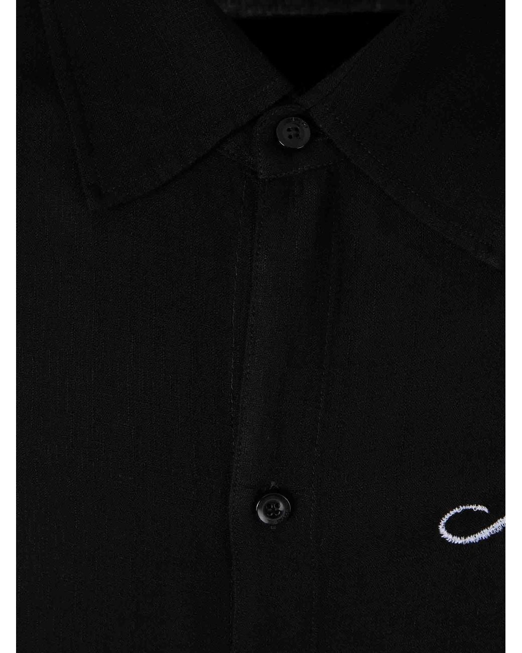 Amiri Black Viscose Casual Shirt for men