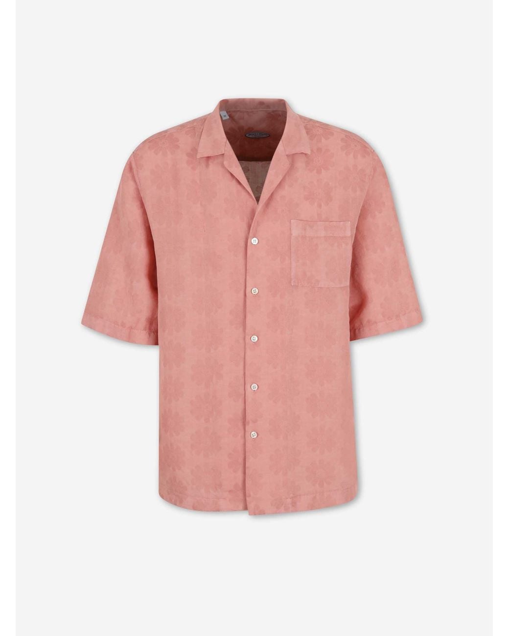 Vincenzo Di Ruggiero Pink Linen Casual Shirt for men