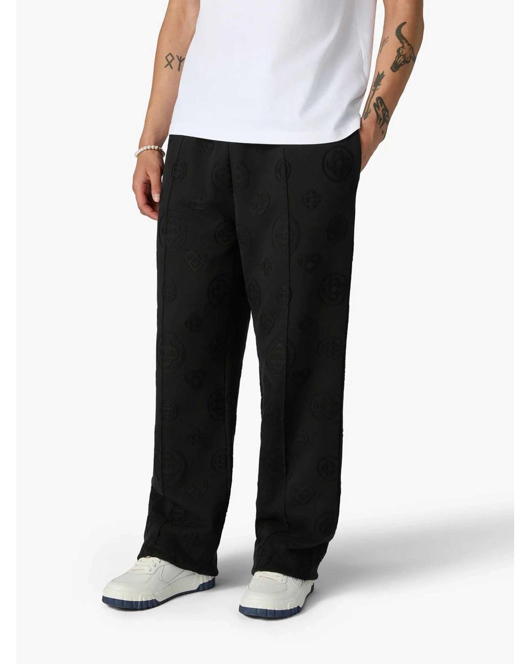Casablanca Black Monogram Track Pants for men