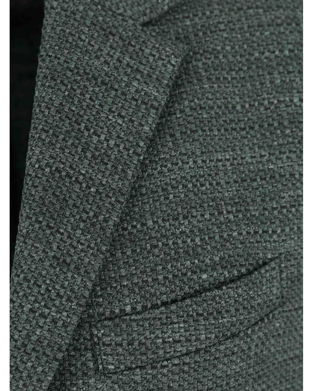 Americana Recta Lana Harris Wharf London de hombre de color Green