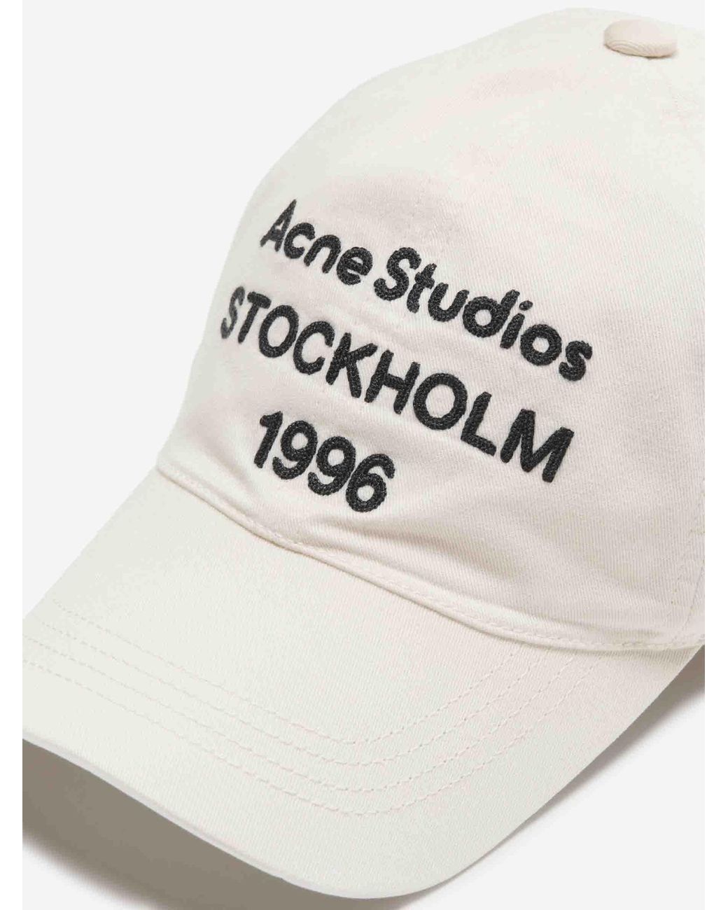 Acne Natural Cotton Logo Cap