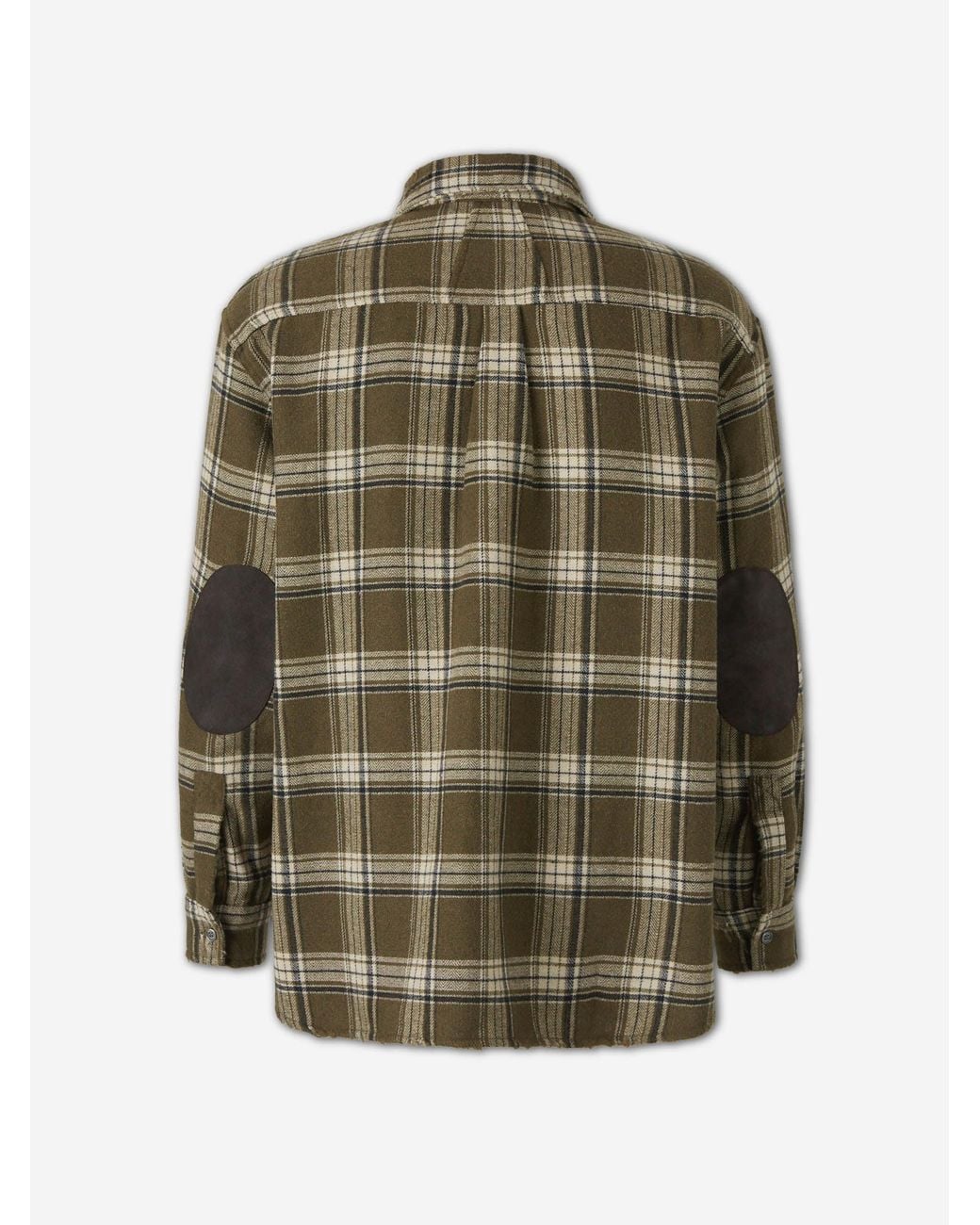 Rhude Green Plaid Overshirt for men