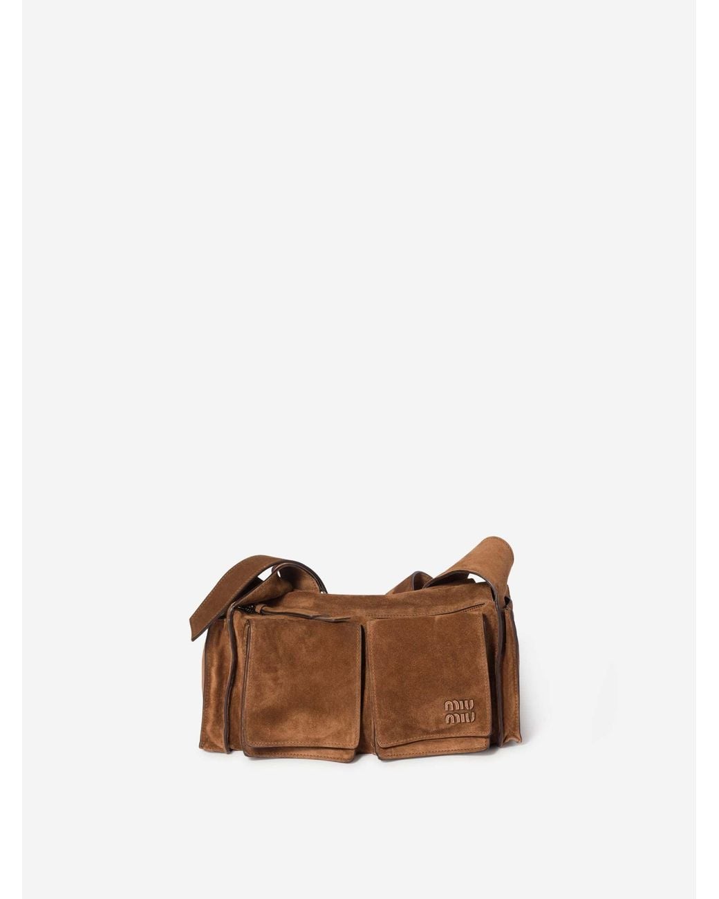 Miu Miu White Utility Shoulder Bag