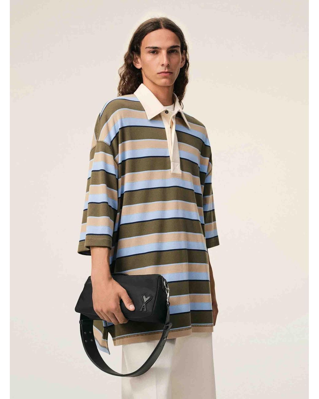 AMI Natural Marcel Nylon Bag for men