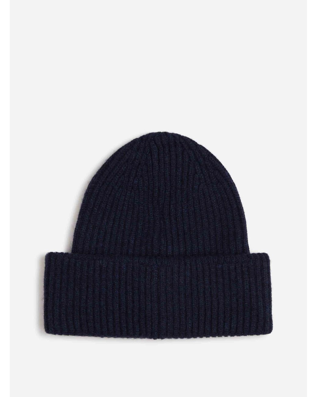 Fedeli Blue Cashmere Knit Hat for men