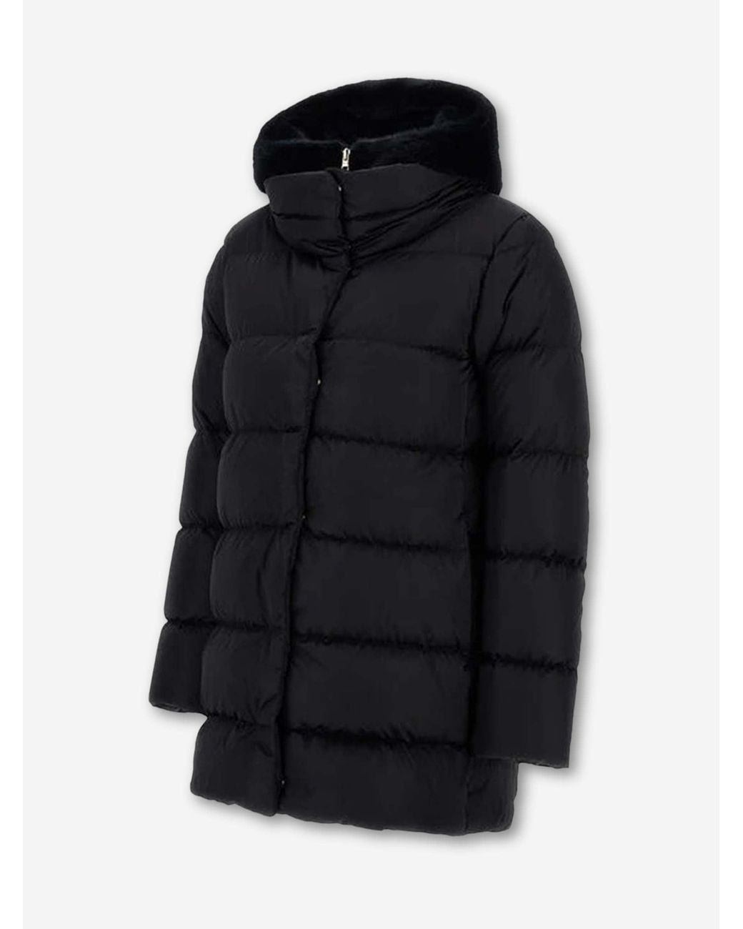 Herno Black A-Shape Jacket