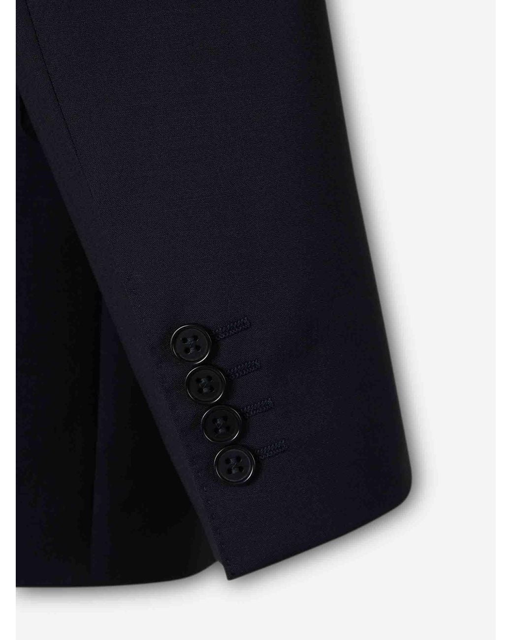 Canali Blue Straight Wool Suit for men