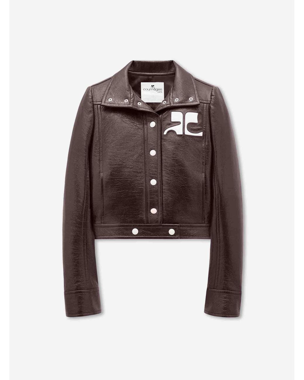 Courreges Brown Vinyl Jacket Reissue