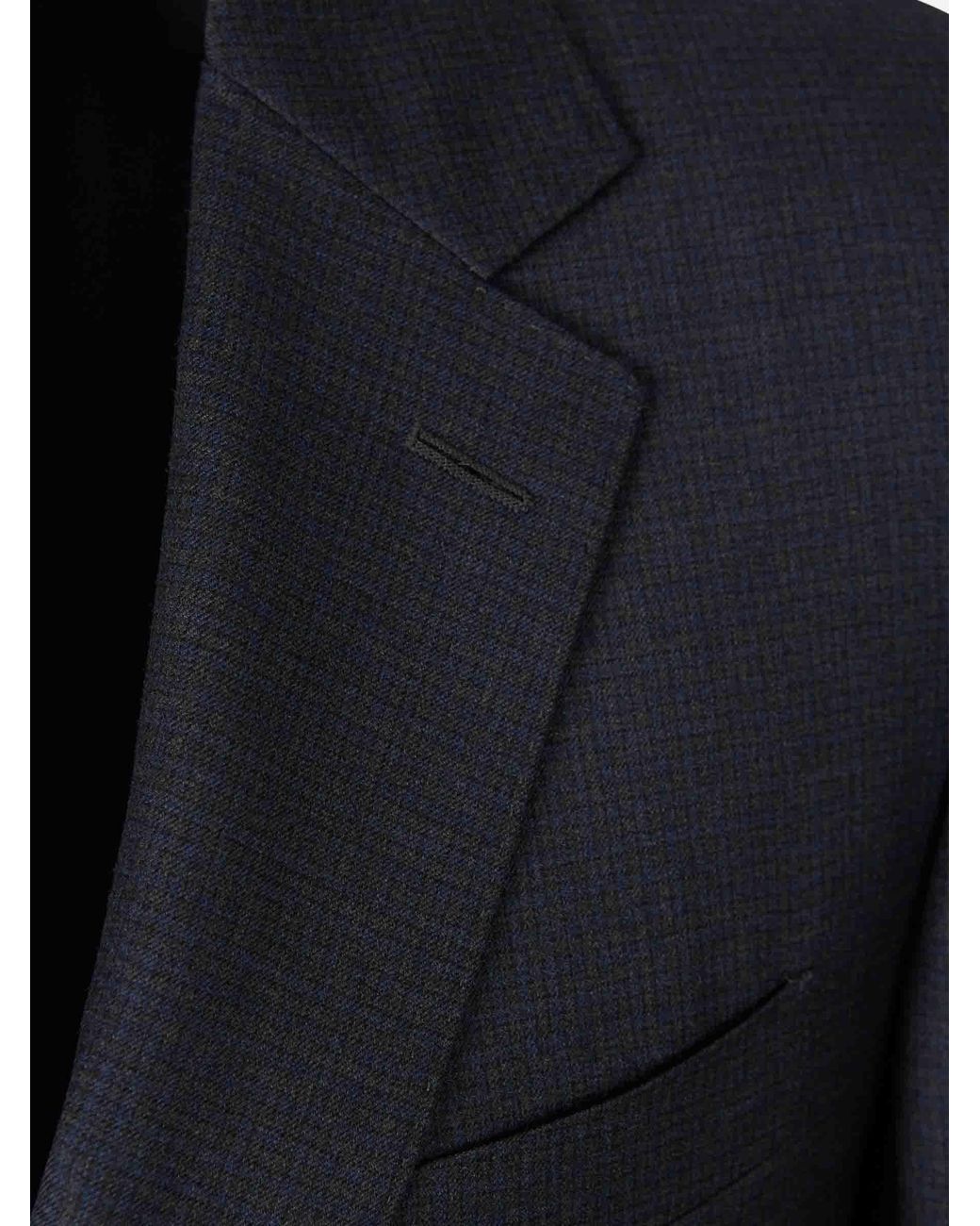 Canali Blue Straight Wool Suit for men