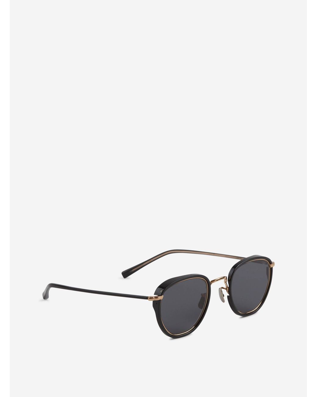 Eyevan 7285 Black Round Sunglasses for men