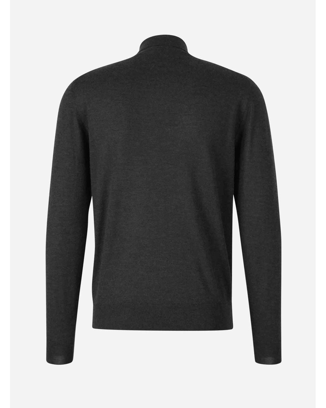 Santa Eulalia Black Cashmere And Silk Polo for men