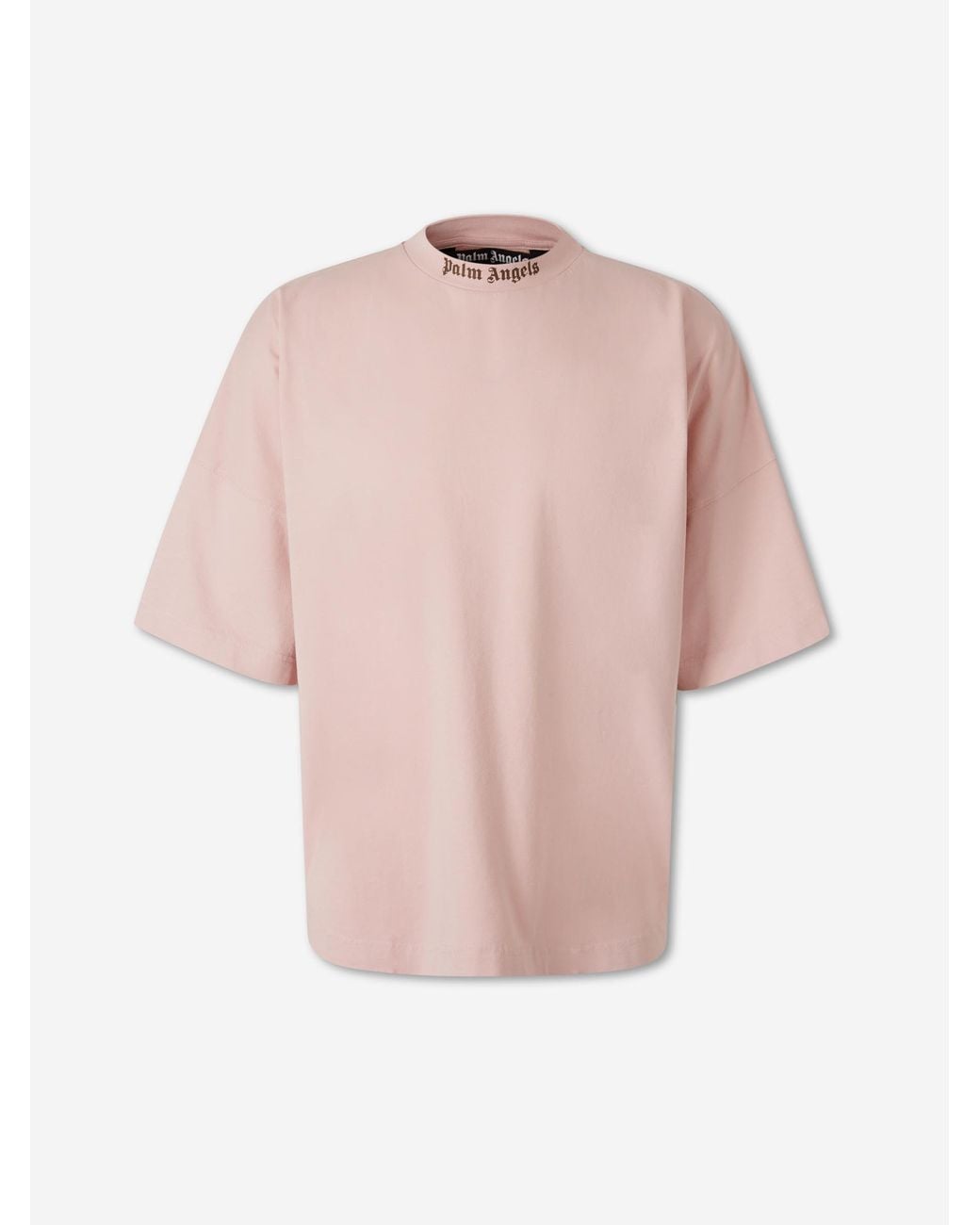 Palm Angels Pink Short Sleeve T-Shirt for men