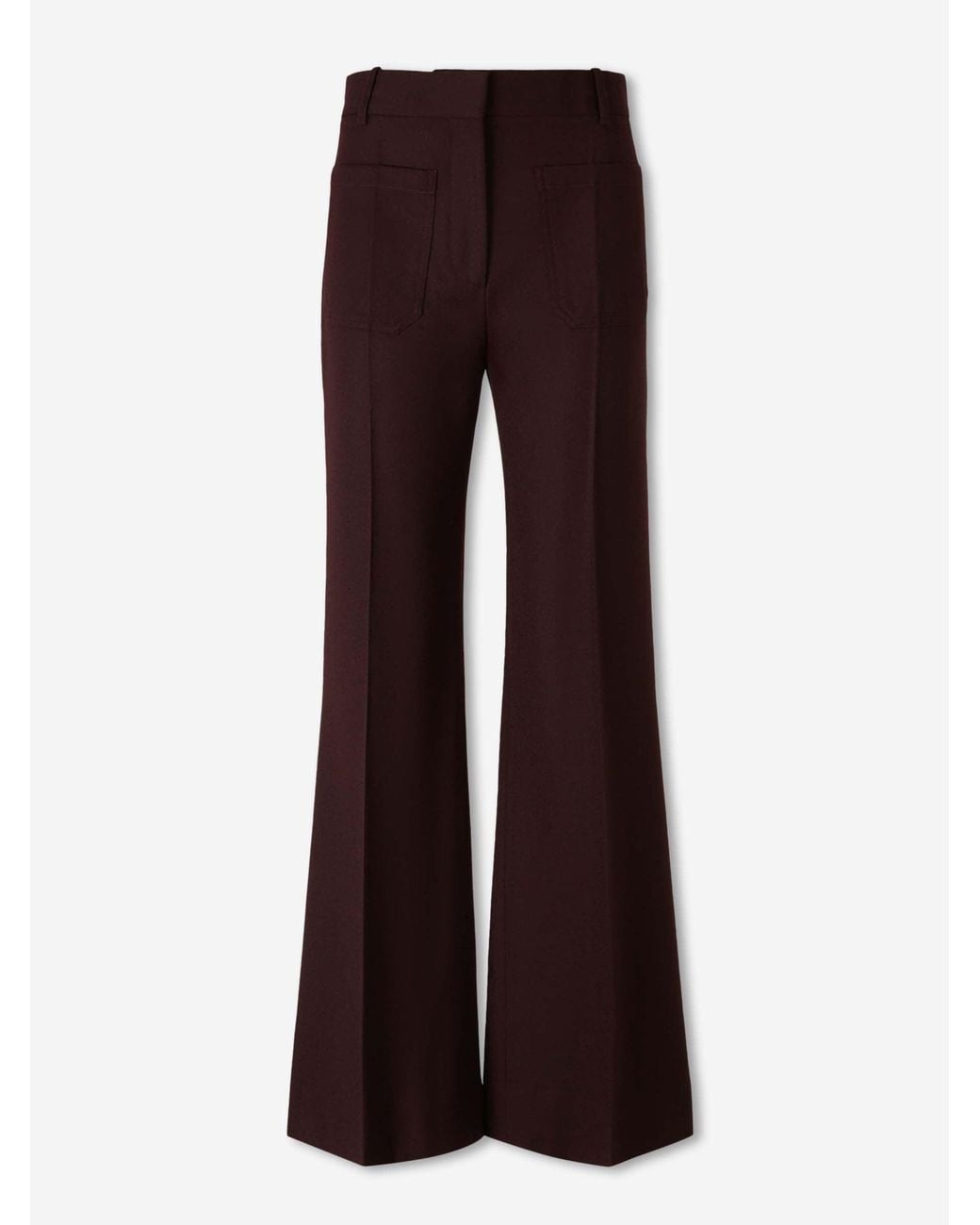 Victoria Beckham Brown Alina Flared Pants