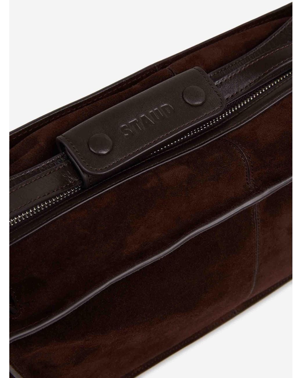 Staud Brown Harold Suede Bag