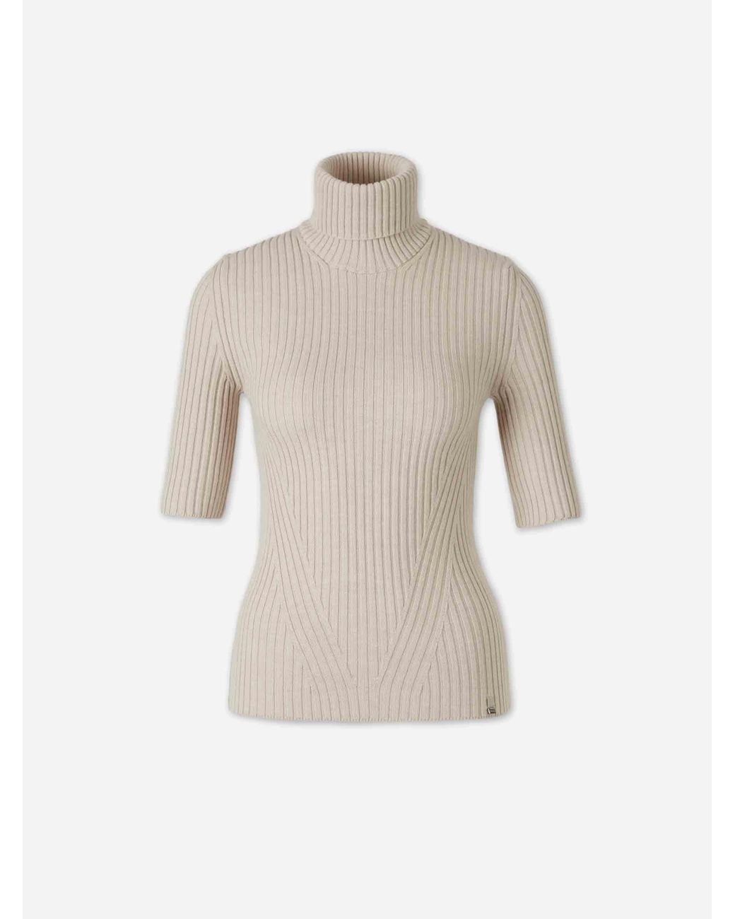 Herno White Short Sleeve Sweater
