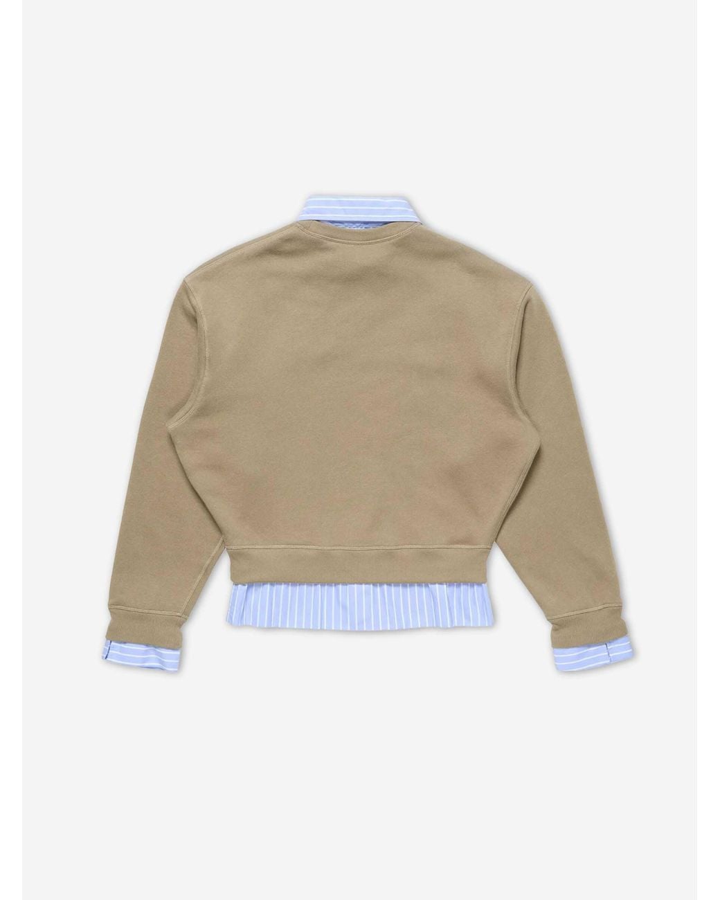 Acne White Logo Layered Sweatshirt