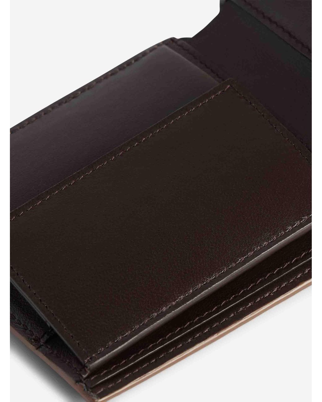 Balenciaga Brown Leather Logo Wallet for men