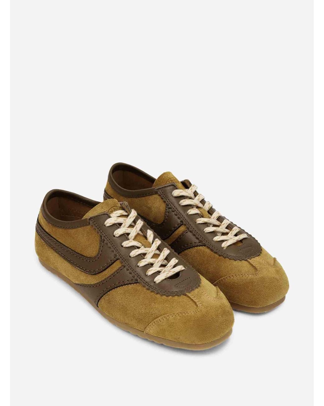 Dries Van Noten Brown Suede Sneakers