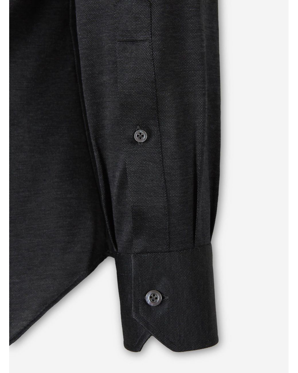 Fray Black Plain Cotton Shirt for men