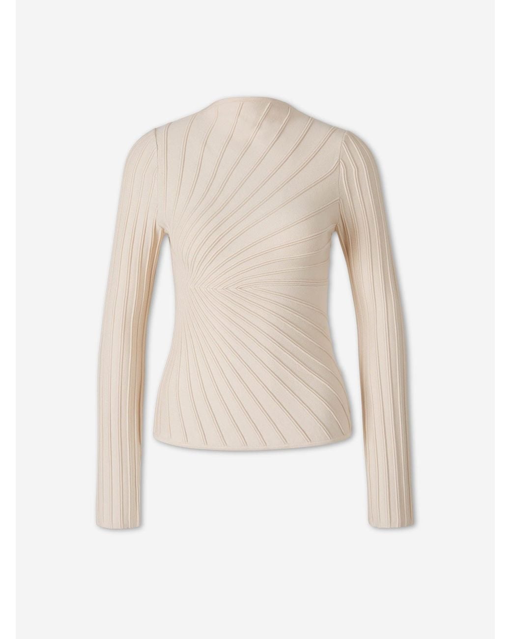 Cult Gaia White Paulette Knit T-Shirt