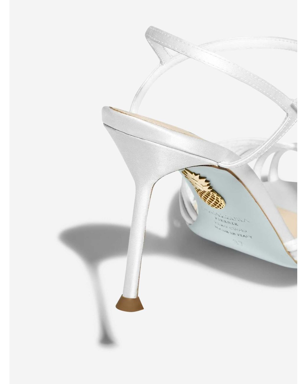 Aquazzura White Hold Me Sandals 85