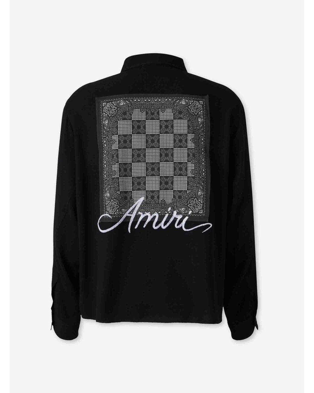 Amiri Black Viscose Casual Shirt for men