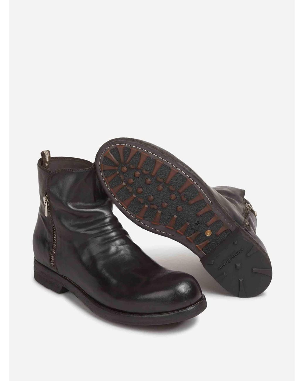 Officine Creative Black Bulla Dd 113 Boots for men