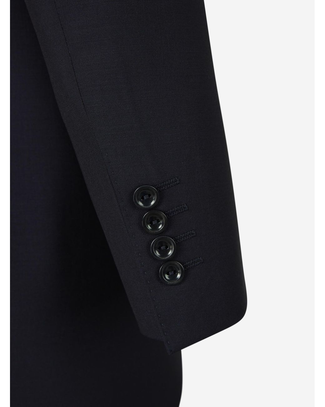 Canali Blue Plain Wool Suit for men