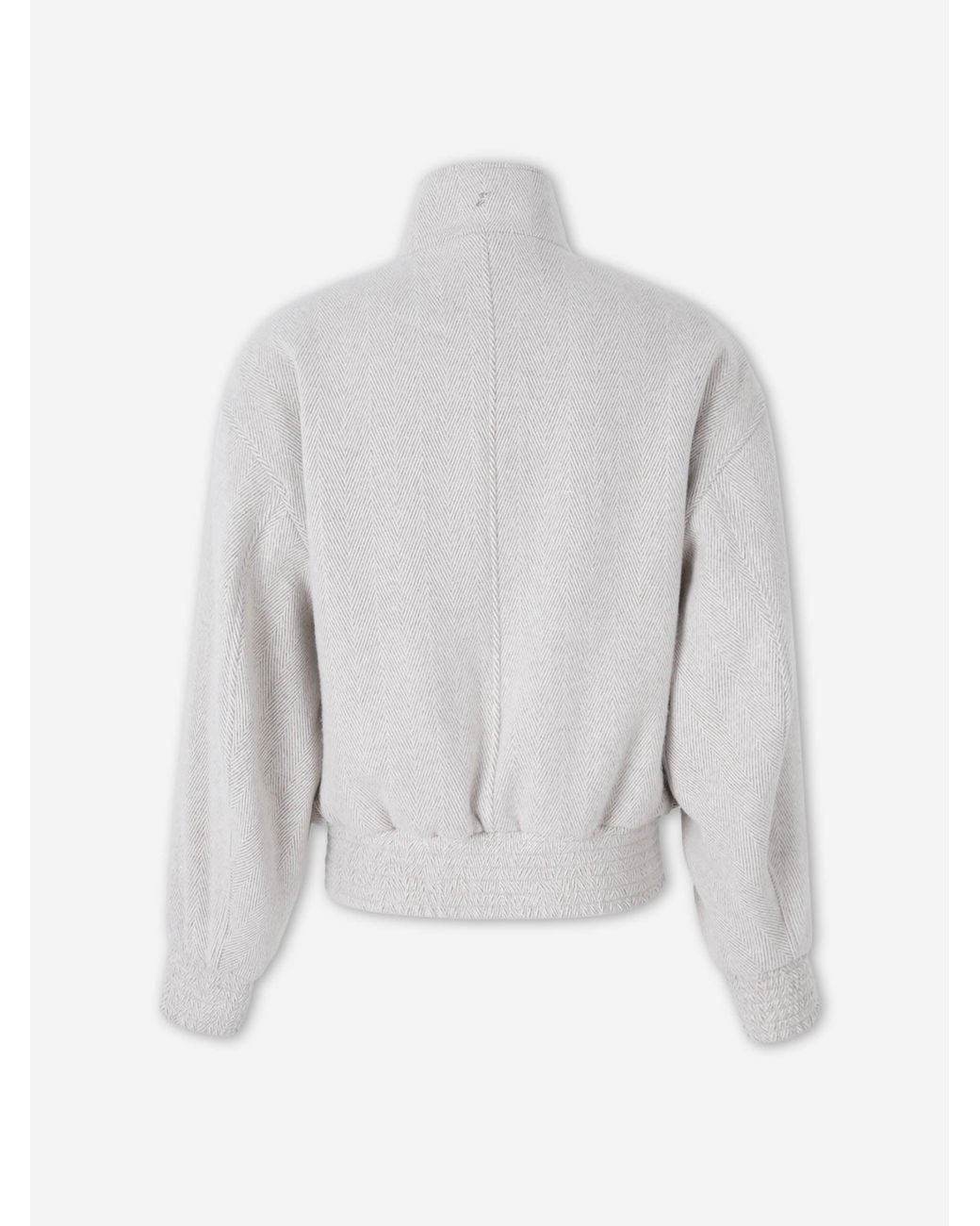 Jacquemus White Losange Bomber Jacket for men