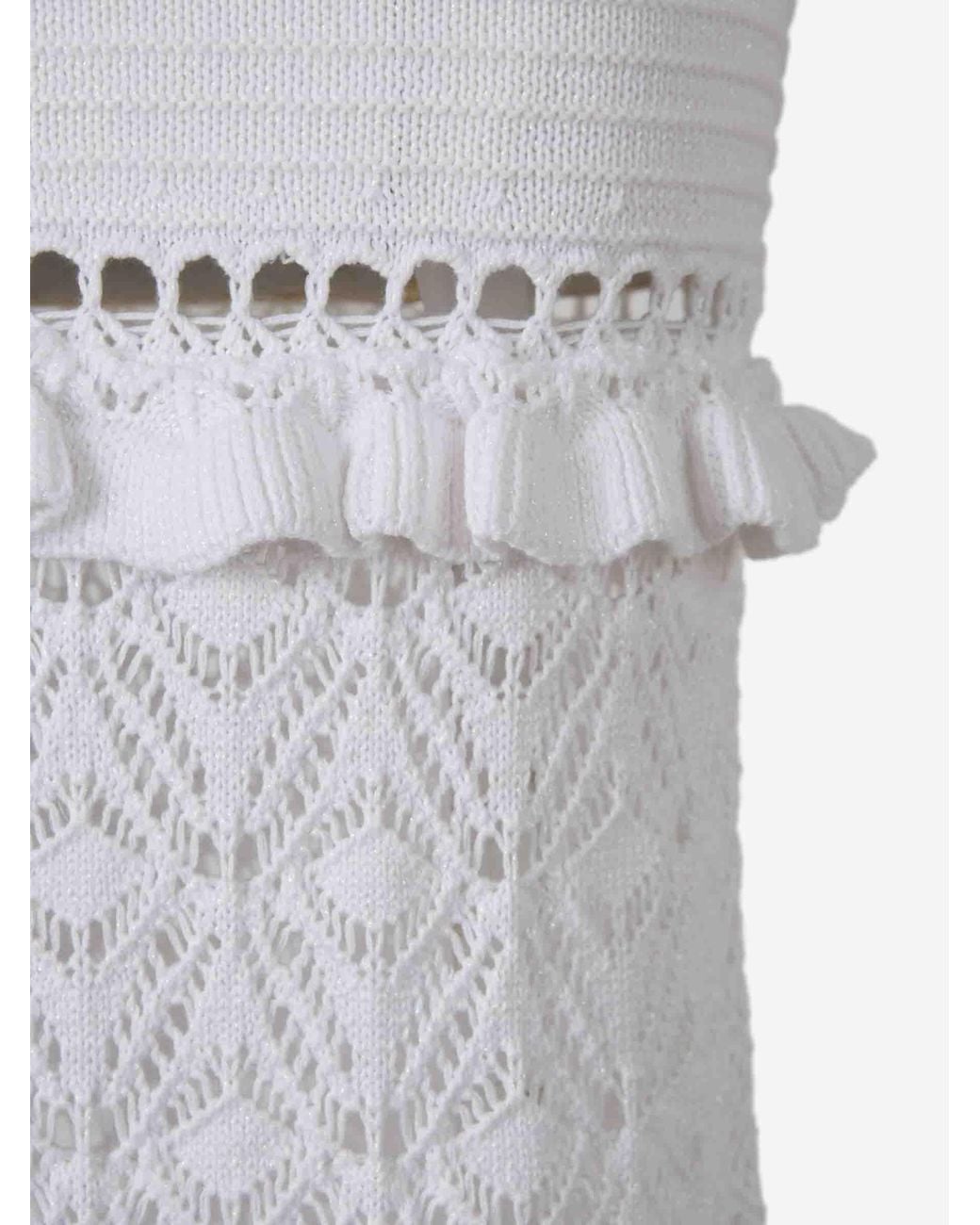 retroféte White Winona Knit Dress