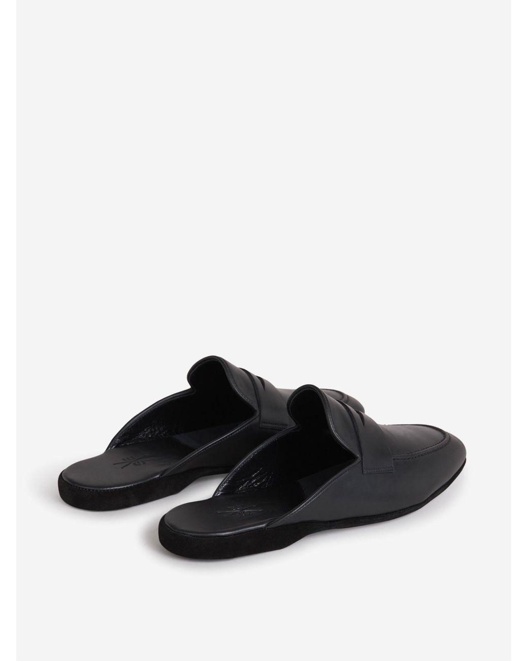 Santa Eulalia White Leather Slippers for men