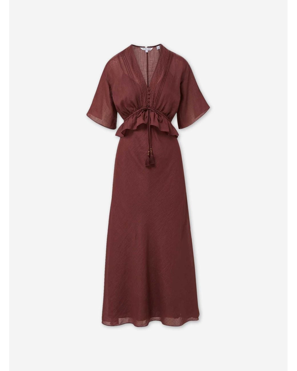 Veronica Beard Red Dominick Midi Dress