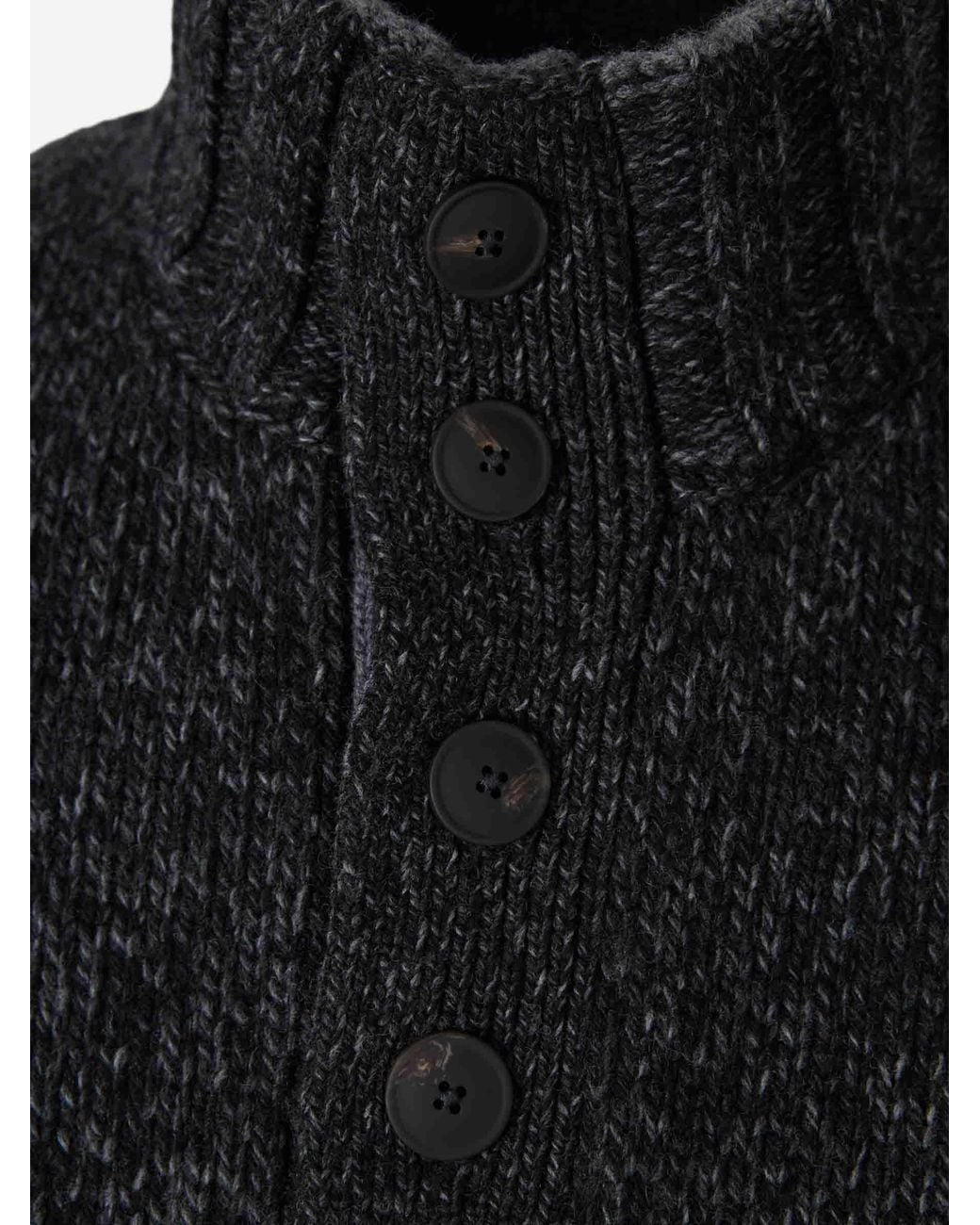 Santa Eulalia Black Woolen Sweater for men
