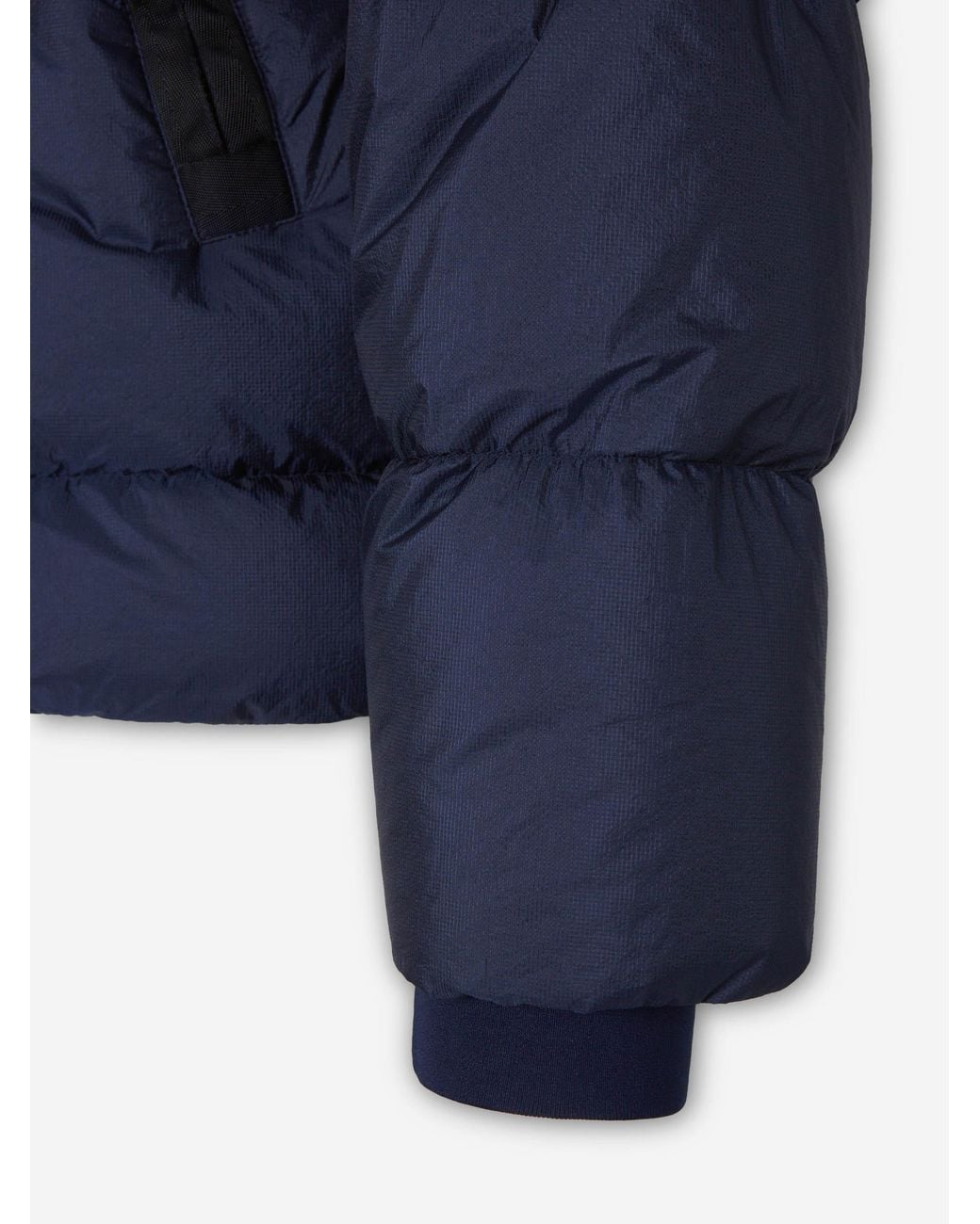 C P Company Blue Short Polyamide Down Jacket for men