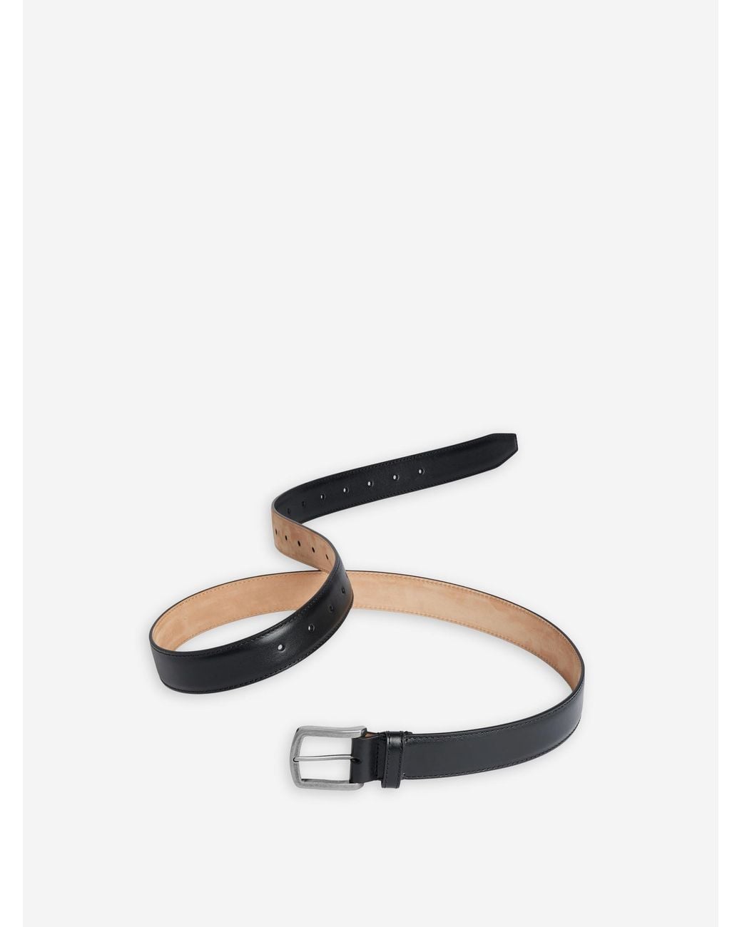 Balenciaga Black Tailored Leather Belt for men