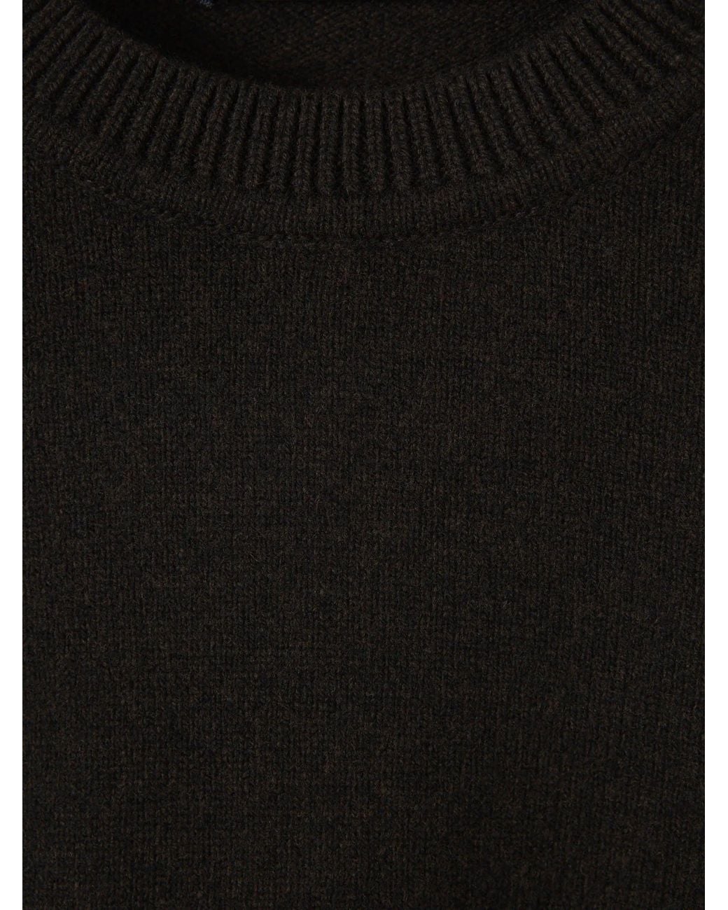 Jacquemus Black Sweater Cropped Knots
