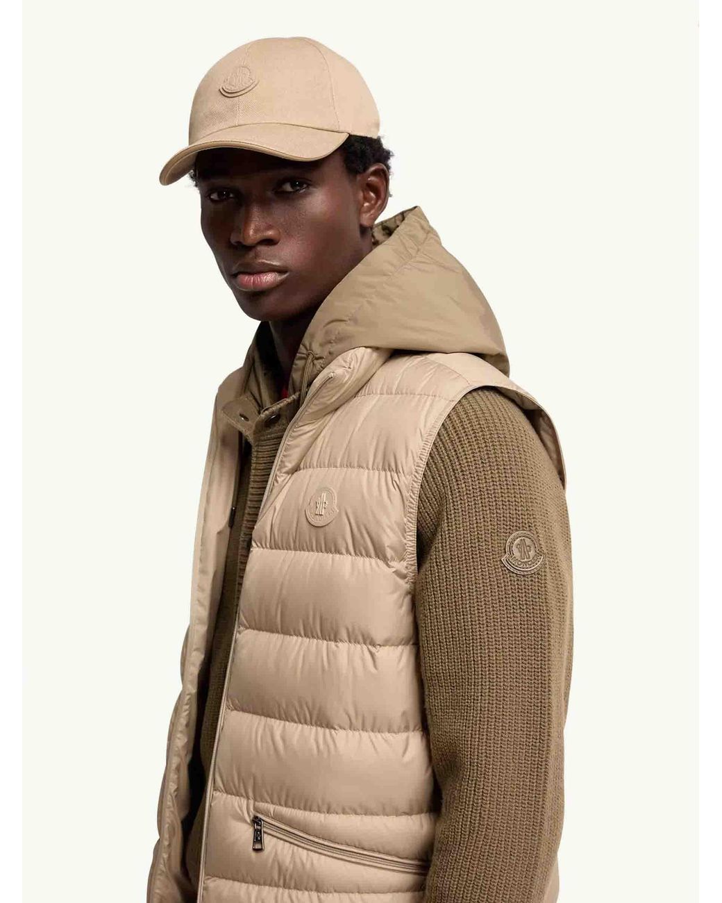 Moncler Baseballkappen-Logo in Natural für Herren