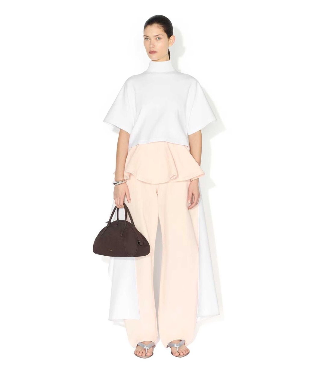 Alaïa Pink Balloon Wide Leg Jeans